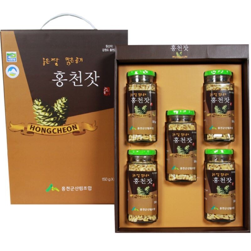 홍천군산림조합,홍천군산림조합 홍천잣 150g*5병